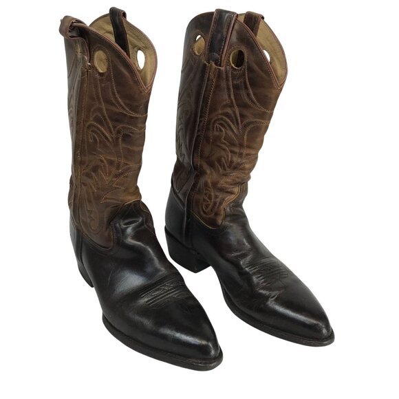 Frye Billy Pull On Cognac Leather Boots Western Mens Size  10D 3487694 F973 - Picture 2 of 11